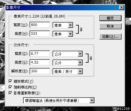 Photoshop 金屬髮絲紋之製作 STEP 1 . 2 . 3