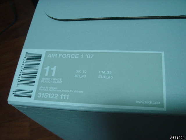 NIKE 經典 AIR FORCE I 全白