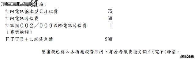 中華電信光世代約滿提醒