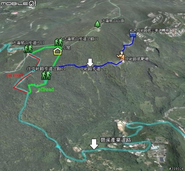 探路報告--中社路與大崙尾山間的步道