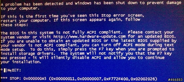 機板怪怪的,ACPI?