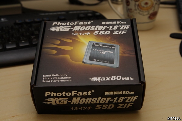 PhotoFast G-Monster 1.8" ZIF 64GB SSD開箱,HP 2510p改SSD