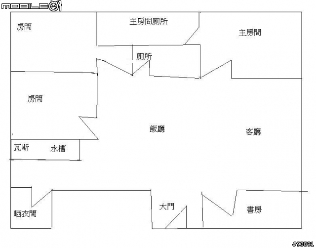 有關廚房的瓦斯爐與水槽位置