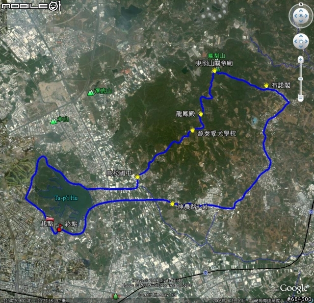 高雄縣 大竹村鳳梨園+東照山關帝廟環線