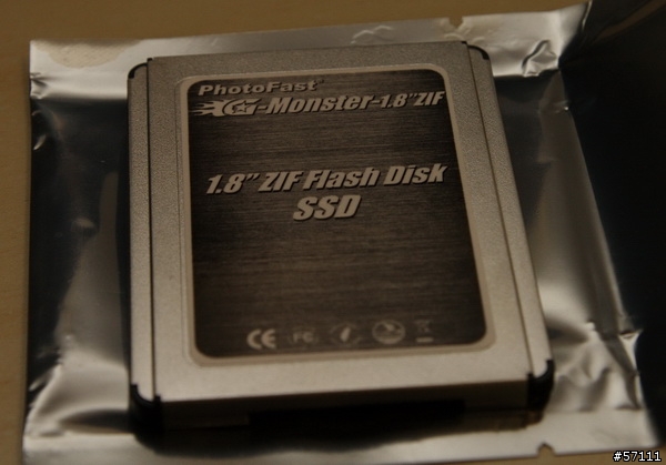 PhotoFast G-Monster 1.8" ZIF 64GB SSD開箱,HP 2510p改SSD