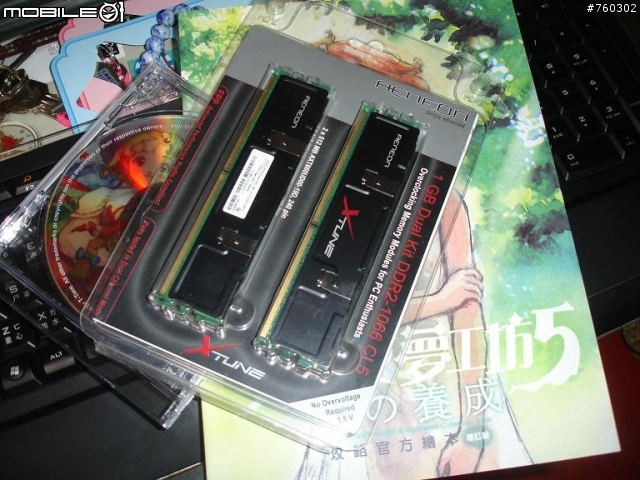 【亂七八糟開箱(!?)】X3350、Aeneon DDR2-1066 512MB*2