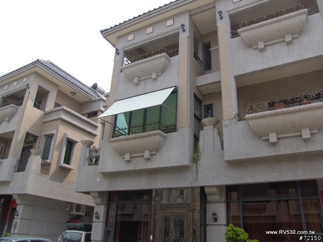 室外專用多角度伸縮遮陽簾安裝記錄
