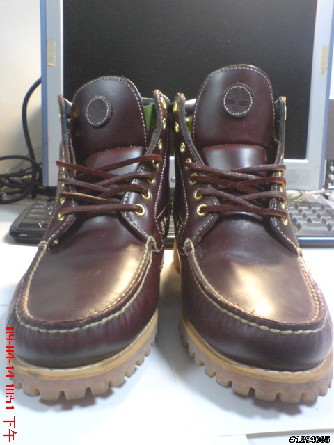 {開箱}Timberland 【 34561 】 Authentics 7-Eye Chukka Burgundy 雷根鞋