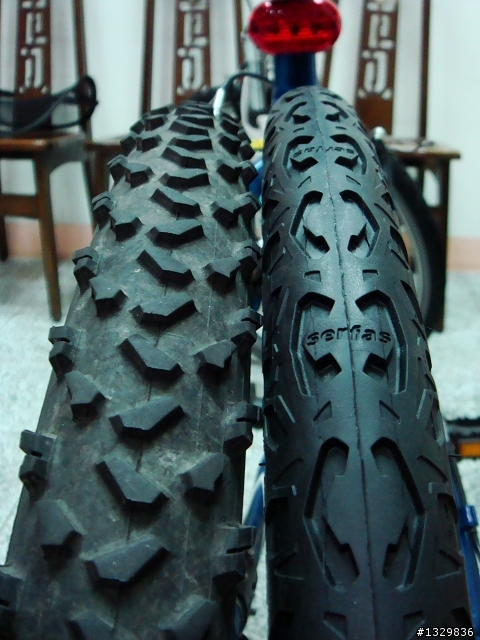 便宜又大碗的 Serfas Drifter 26 x 1.5 反光防刺胎