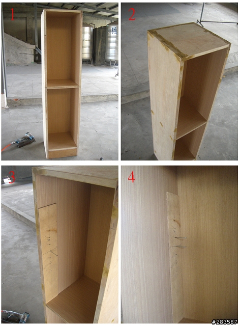 木作簡易書櫃或置物櫃