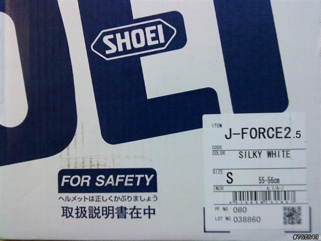 偽!SHOEI J-FORCE2.5開箱文(CBR S-80 II代) 附上心得