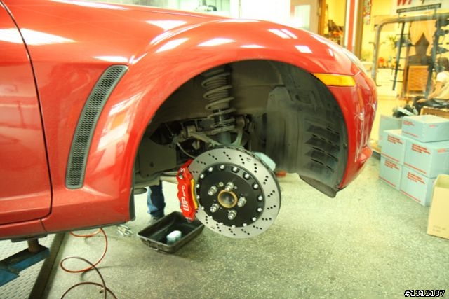 RX-8 + WP pro 煞車王 六活塞 360mm 打孔碟 + 道路版來令片