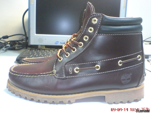 {開箱}Timberland 【 34561 】 Authentics 7-Eye Chukka Burgundy 雷根鞋