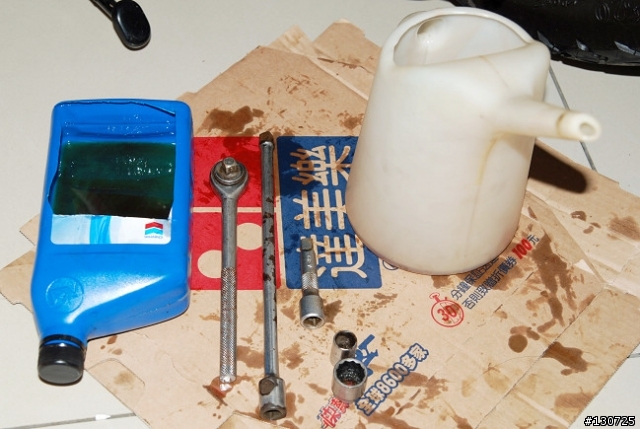 G5 簡易保養換機油以及齒輪油。