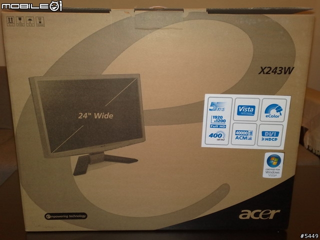 『開箱』窮人的超值 ACER X243W 24吋HDCP寬螢幕