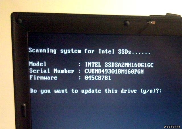 Intel X25-M 韌體升級 045C8820