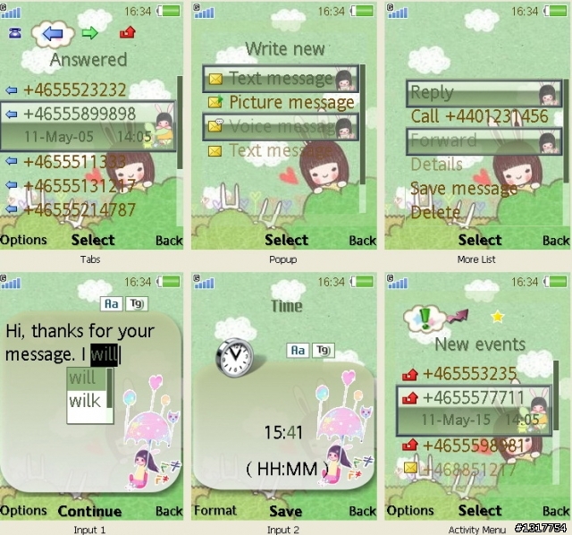 {240*320}*兔耳女孩~躲貓貓*