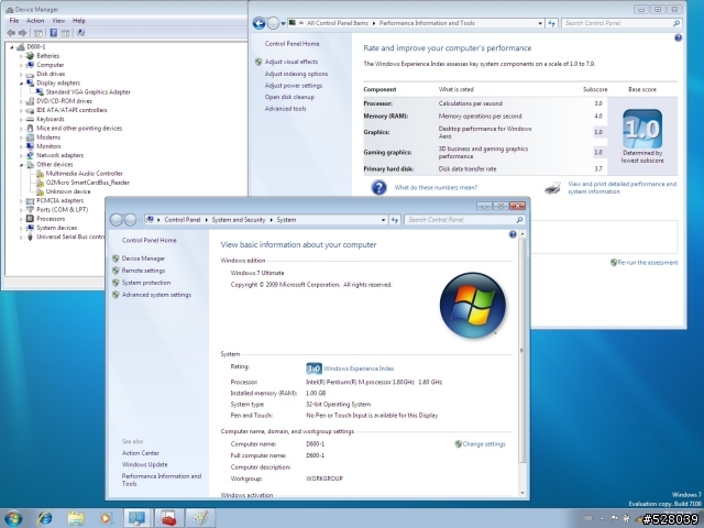 老筆電也有春天 - D600 Ready for Vista and Windows 7