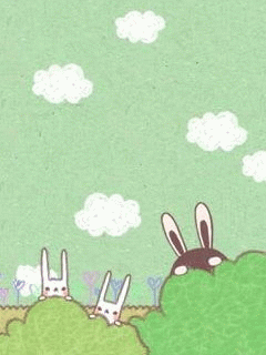 {240*320}*兔耳女孩~躲貓貓*