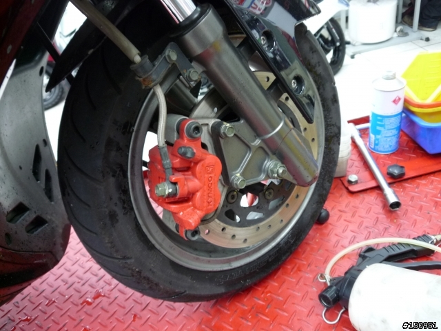 雷霆racing化油版150陶碟改FRANDO幅卡