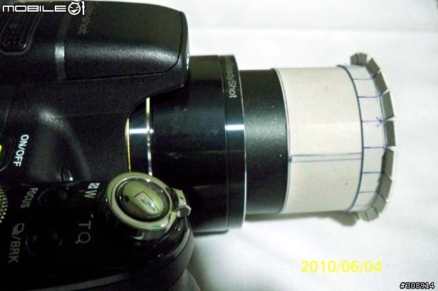 幫 SONY HX-1 DIY簡易濾鏡套筒