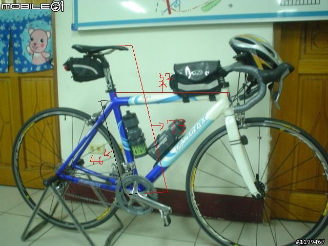 請教達人953與鈦車架決擇(已附尺寸資料 騎姿)