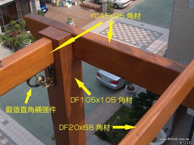 三樓小陽台的原木百香果棚架DIY - 螺絲選用分享