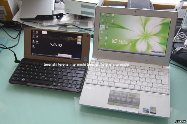 SHARP 首台 netbook PC-NJ70A vs SONY P25G