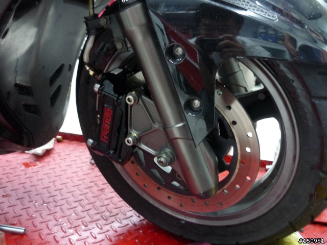 雷霆racing化油版150陶碟改FRANDO幅卡
