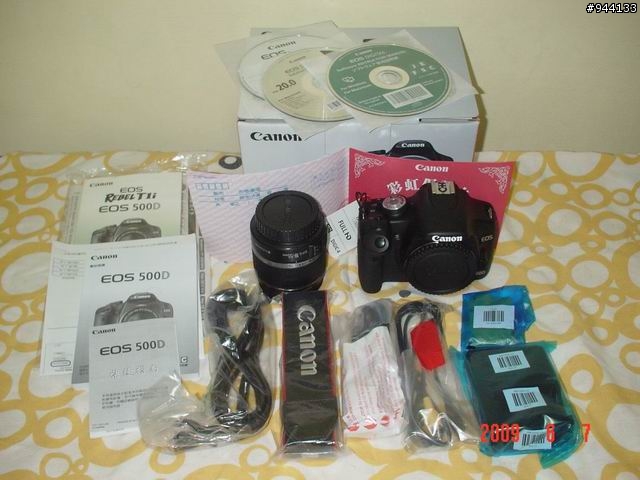 canon 500D 新手開箱-->新機入手的喜悅~~~