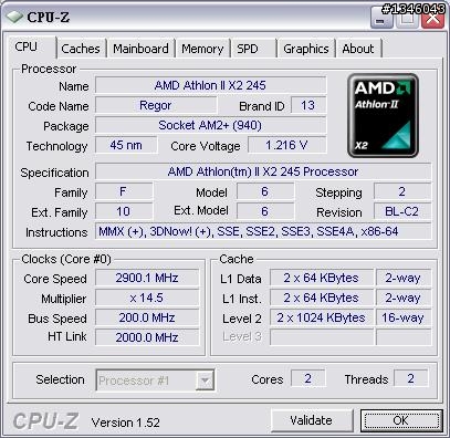 AMD x2 245 & ATI 4670 - 簡單測試報告