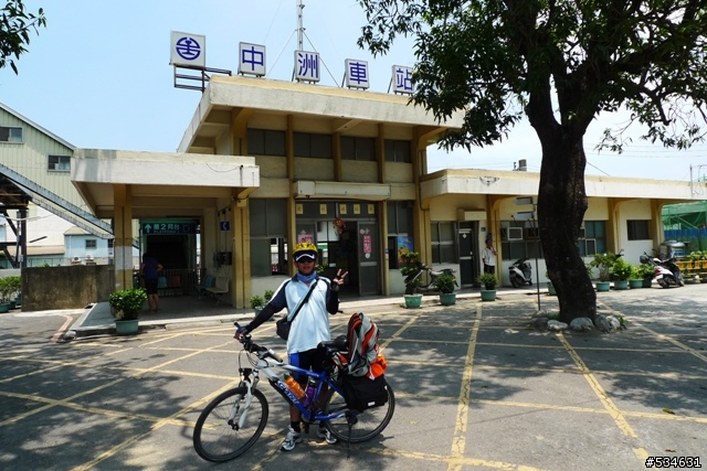 (車站收集) 35度C天空下的藍色區間車 *單車環島*