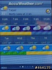 AccuWeather 為 S60 帶來"噗摟"的天氣預測 - 比NOKIA官方所附的行動天氣更好用的widget