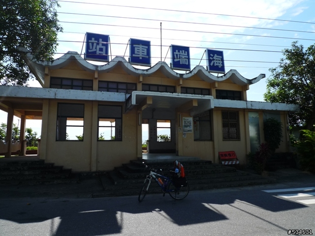 (車站收集) 35度C天空下的藍色區間車 *單車環島*