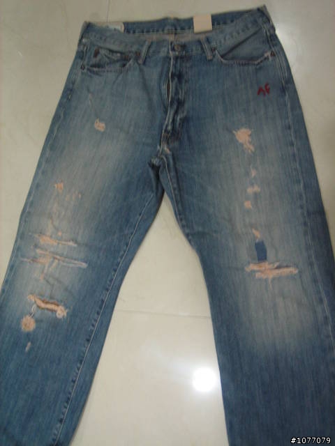 ((分享收藏))abercrombie&fitch 早期手工牛仔褲 圖多