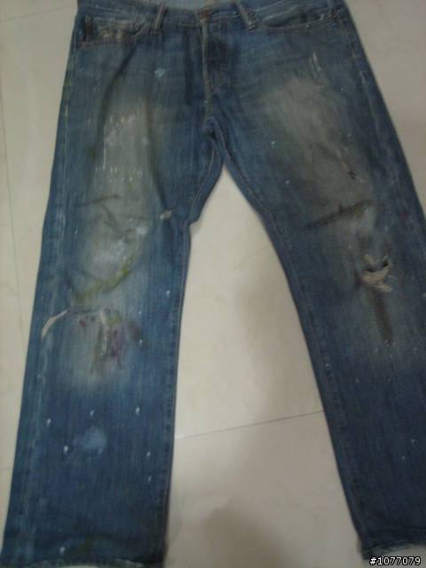 ((分享收藏))abercrombie&fitch 早期手工牛仔褲 圖多