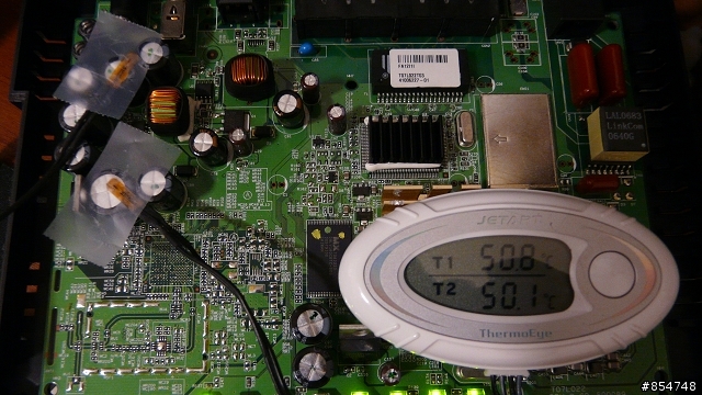 炎炎夏日,中華電信ADSL數據機T07A有多熱,小護士告訴你!!