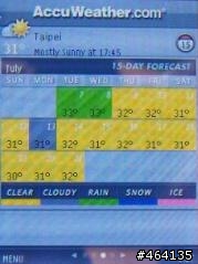 AccuWeather 為 S60 帶來"噗摟"的天氣預測 - 比NOKIA官方所附的行動天氣更好用的widget