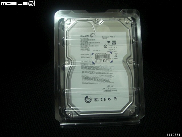極速王道之Seagate Barracuda® 7200.12開箱測試