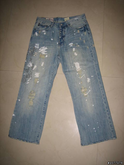 ((分享收藏))abercrombie&fitch 早期手工牛仔褲 圖多