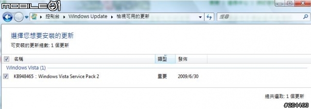 請問有人已經從WindowUpdate自動更新Vista SP2了嗎?