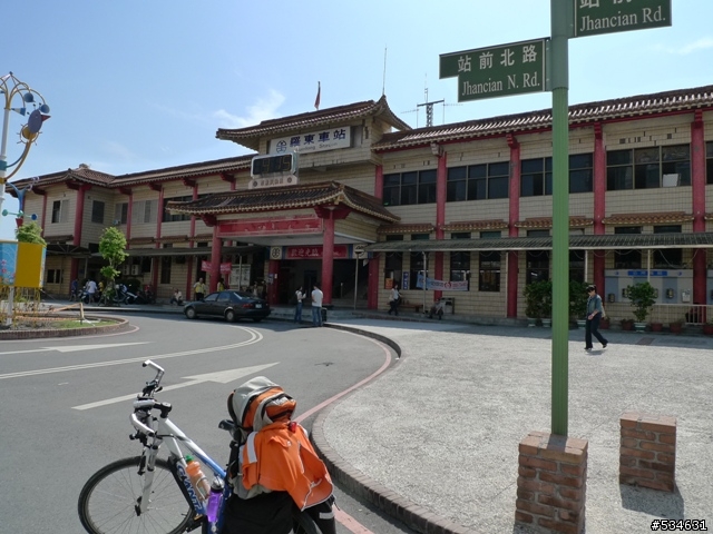 (車站收集) 35度C天空下的藍色區間車 *單車環島*