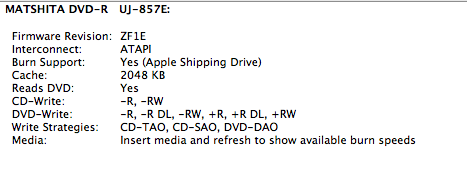 各位有使用 MacBook 燒 DVD+R DL 8.5G 的片子嗎?
