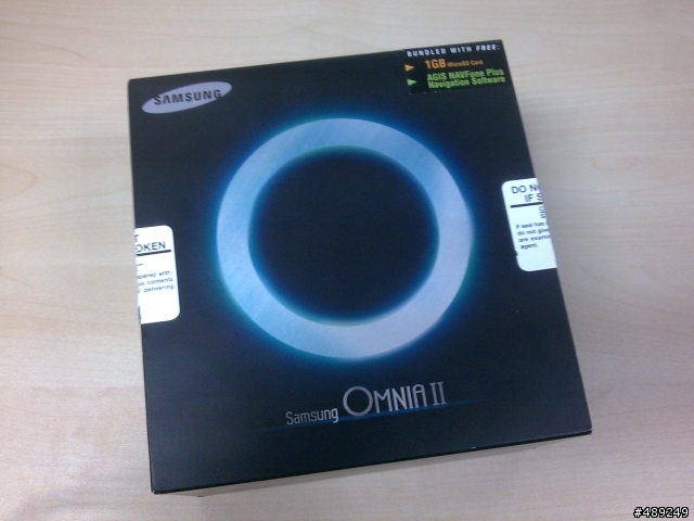 SAMSUNG OMNIA II GT-I8000 新加坡開箱