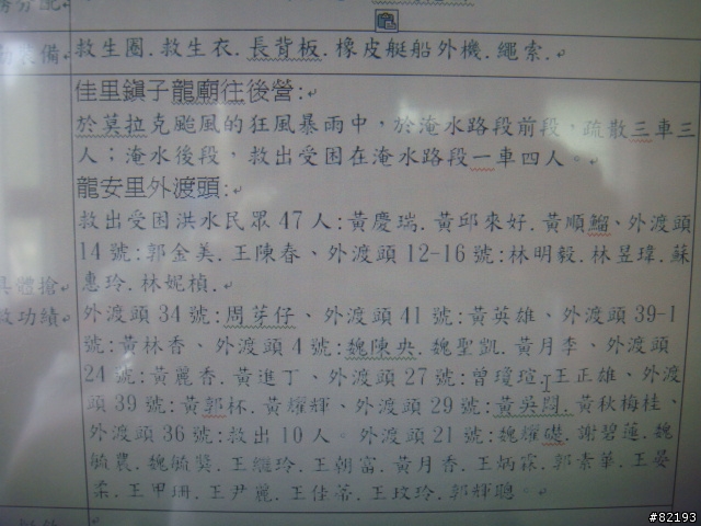 莫拉克颱風救災日記