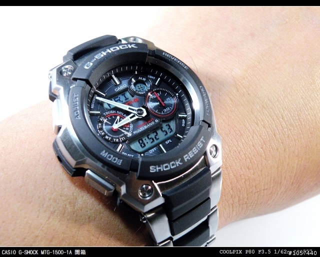 生日禮物 CASIO G-SHOCK MTG-1500-1A 開箱分享