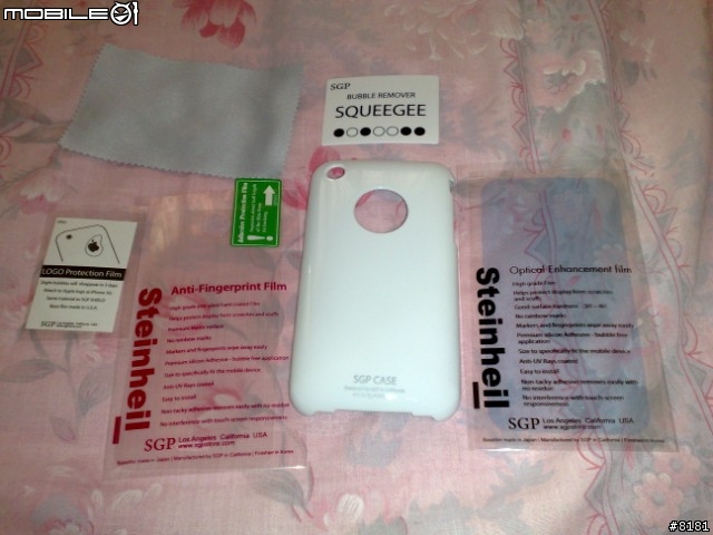 馬來西亞無約無鎖iPhone 3GS + SGP ultra thin + art 開箱記