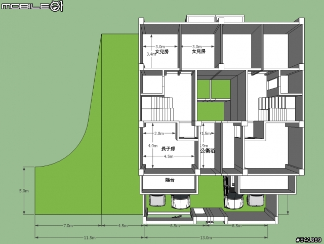 自建住宅初步構想圖請指教,謝謝。(11/2更新)