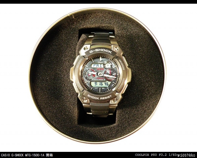 生日禮物 CASIO G-SHOCK MTG-1500-1A 開箱分享