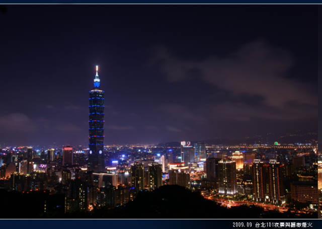 SONY家的 101夜景 加 聽奧煙火